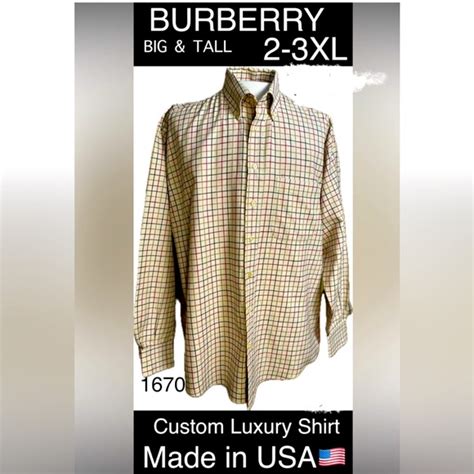 3xl burberry shirt|Burberry Big & Tall Shirts for Men for sale .